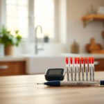 A variety of home diabetes test kits displayed for choosing the right one.