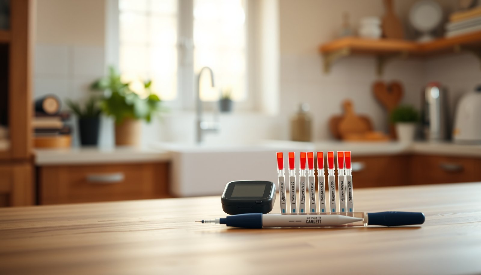 A variety of home diabetes test kits displayed for choosing the right one.