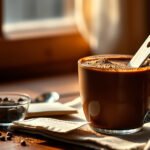 Delicious low-sugar hot chocolate mix options for diabetics showcased in a cozy setting.
