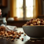 A selection of healthy nuts suitable for diabetics to help manage blood sugar levels.