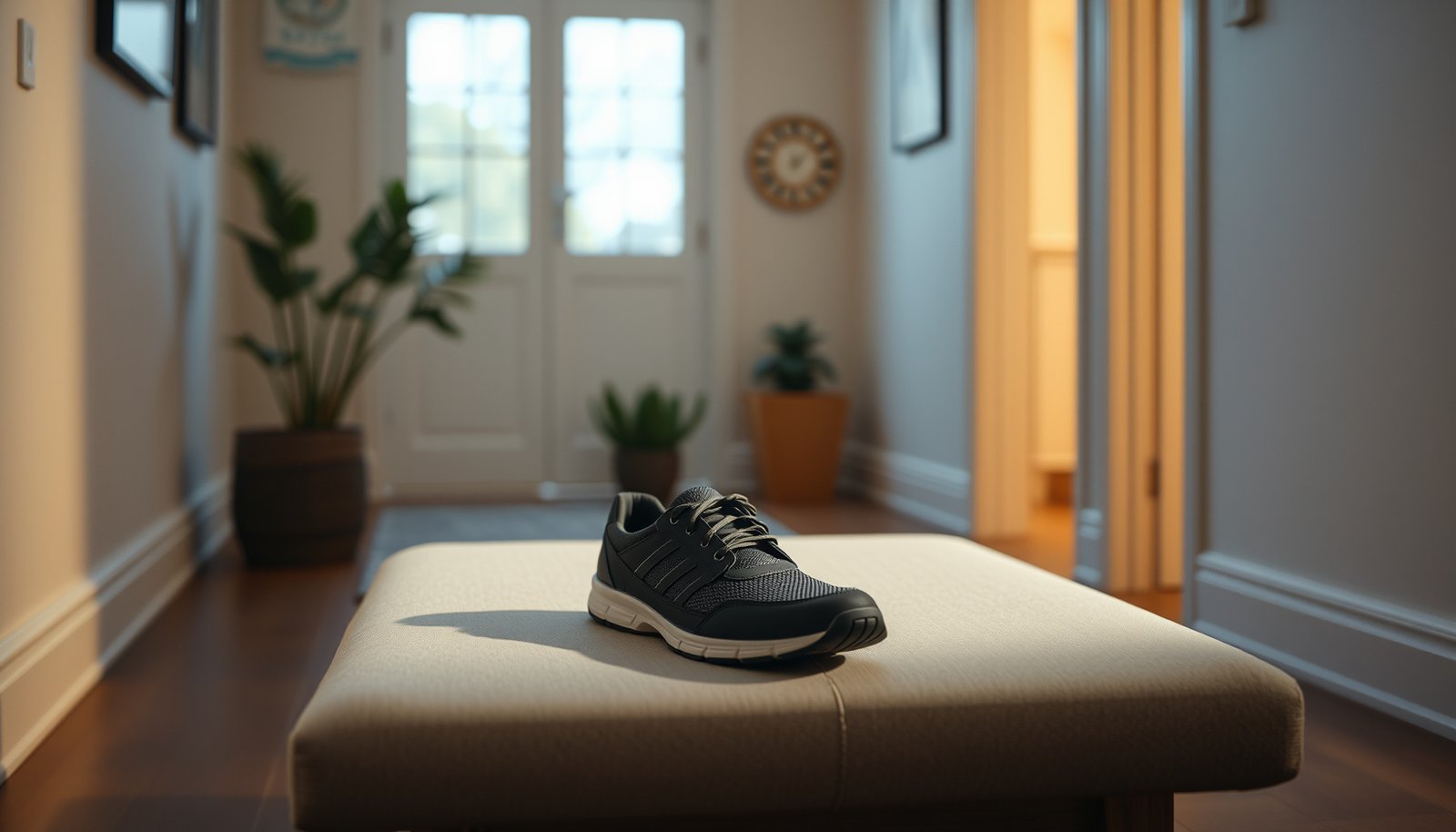 Comfortable shoes designed for men with diabetic neuropathy, promoting foot health and support.