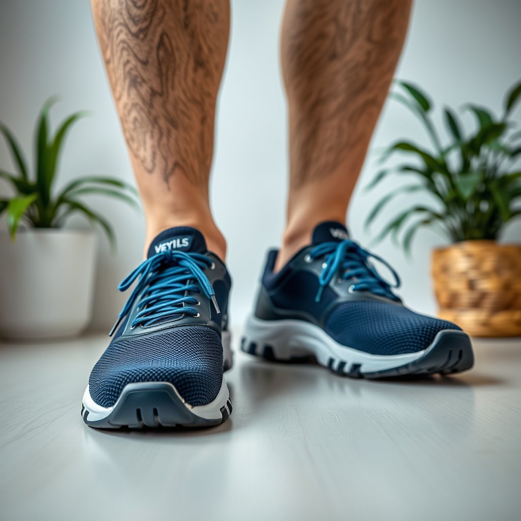 A guide on selecting shoes for men with diabetic neuropathy, focusing on comfort and support.