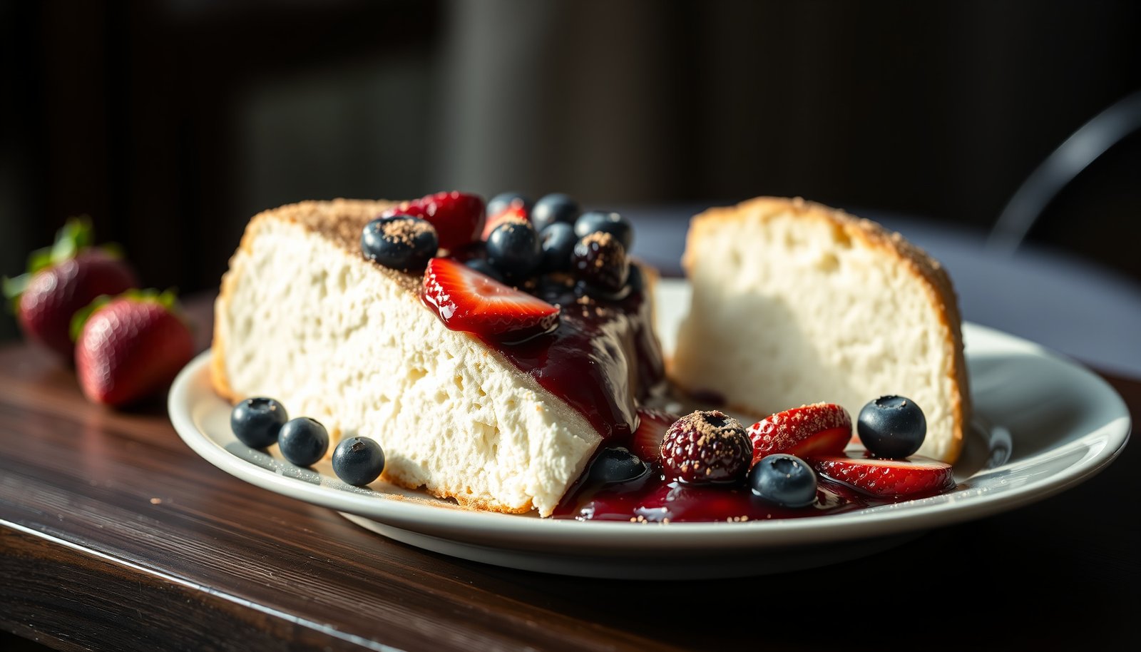 Delicious low-sugar toppings for angel food cake suitable for diabetics.