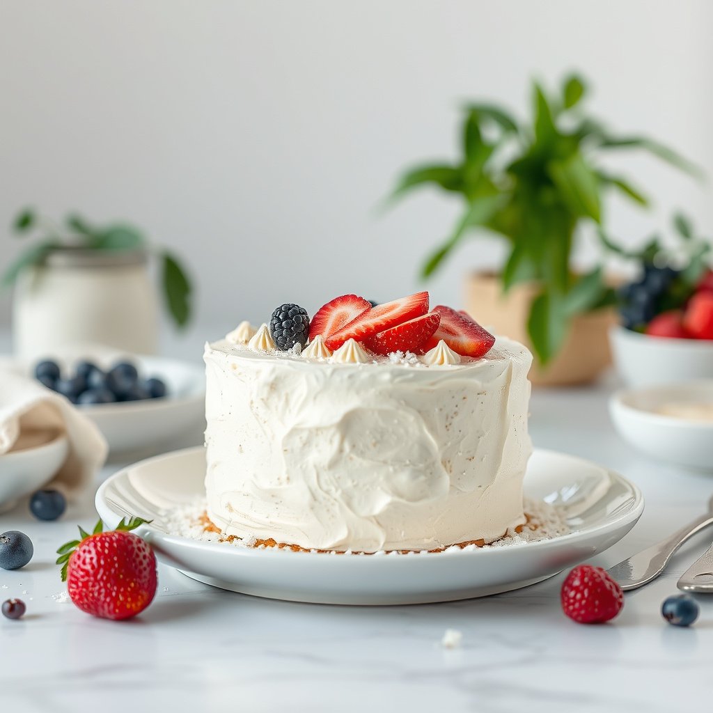 Guidelines for selecting diabetic-friendly toppings for angel food cake.