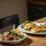Healthy breakfast, lunch, and dinner options for diabetics featuring simple meal ideas.