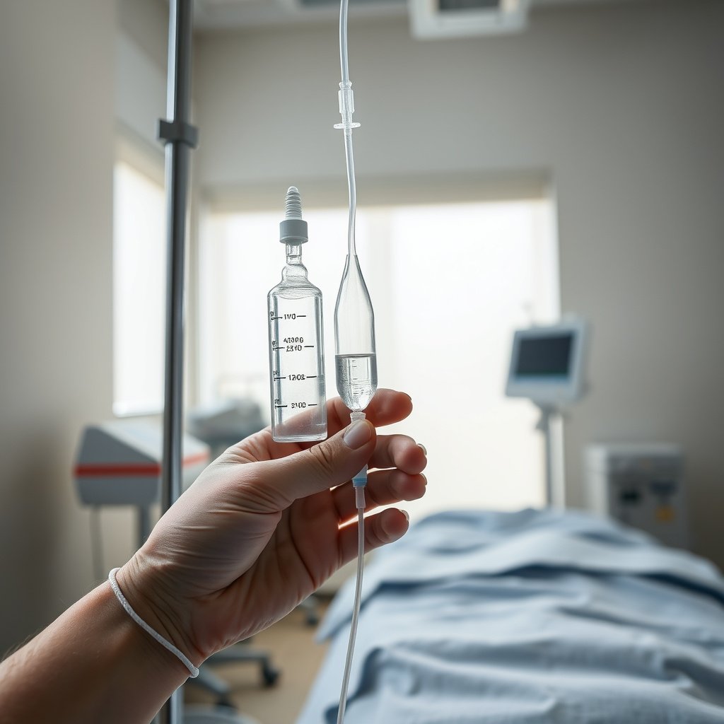 Infographic showing quick guidelines for choosing IV fluids for diabetic patients