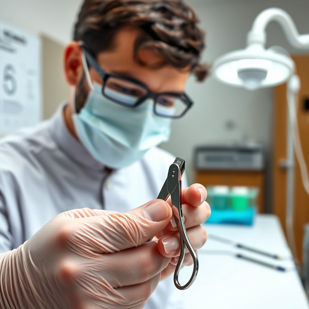 Image showing features of nail clippers designed for safer trimming for diabetics with thick nails.