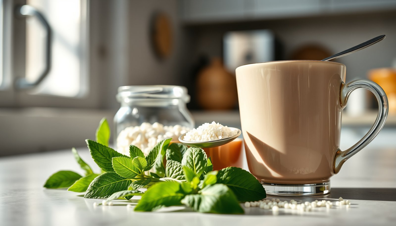A variety of smart sweeteners suitable for diabetics, showcasing sugar alternatives.