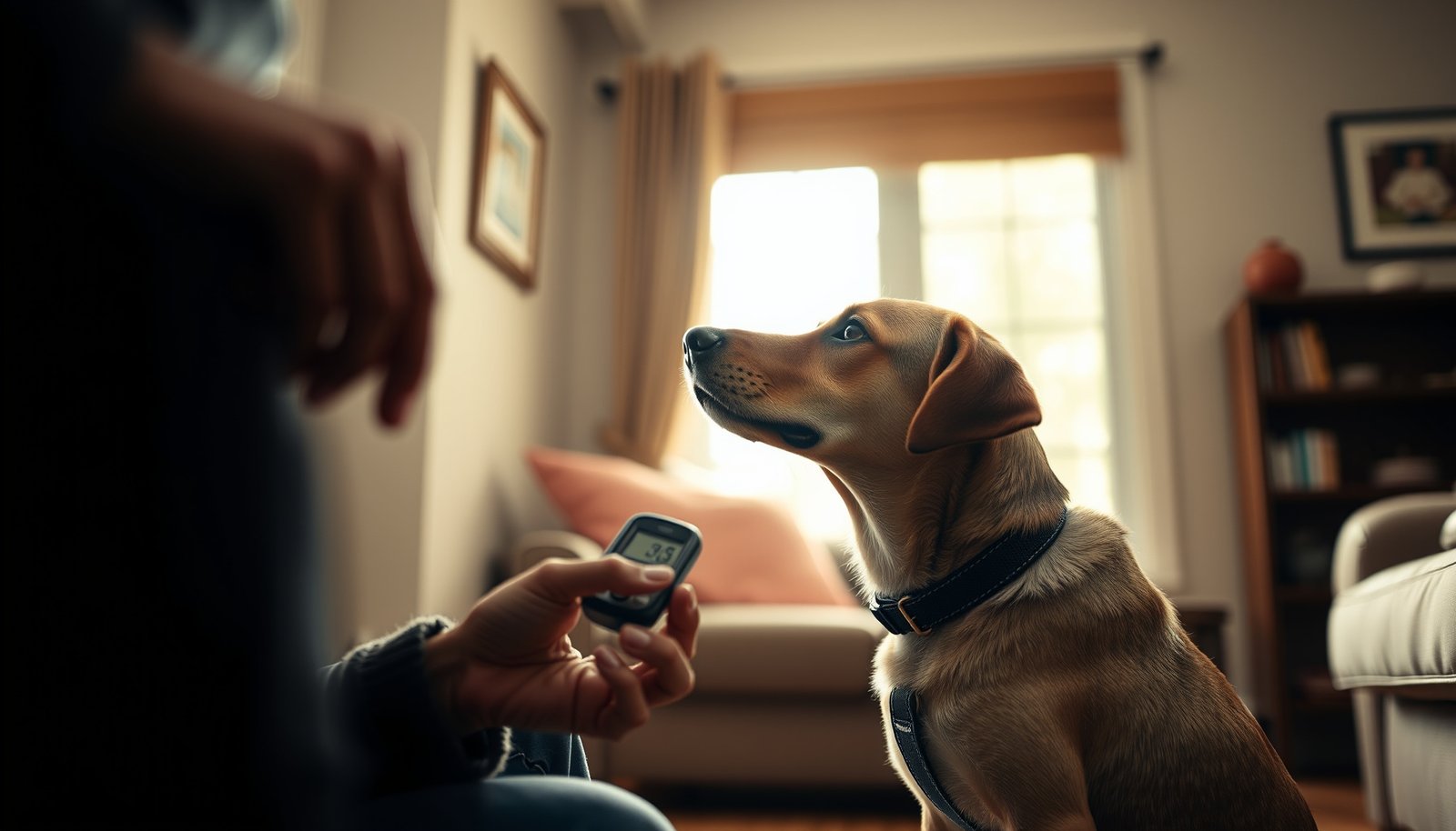 A selection of dog breeds suitable for diabetic alert work, showcasing their training and capabilities.
