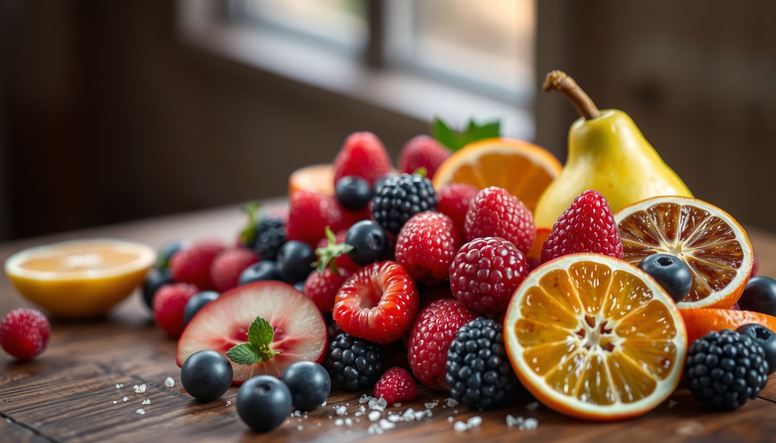 A colorful assortment of the top 10 fruits beneficial for diabetics to manage blood sugar levels.