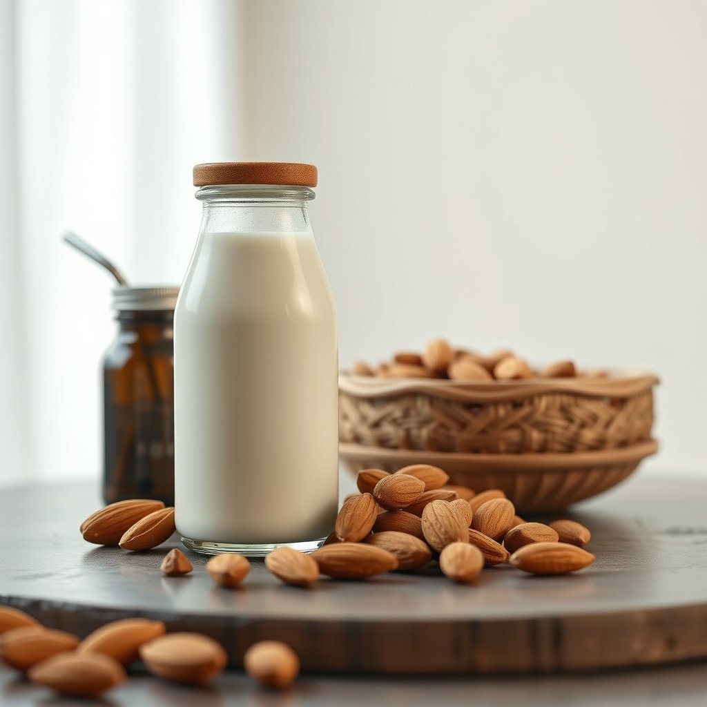 Diagram explaining what 'best' means for diabetic patients regarding almond milk