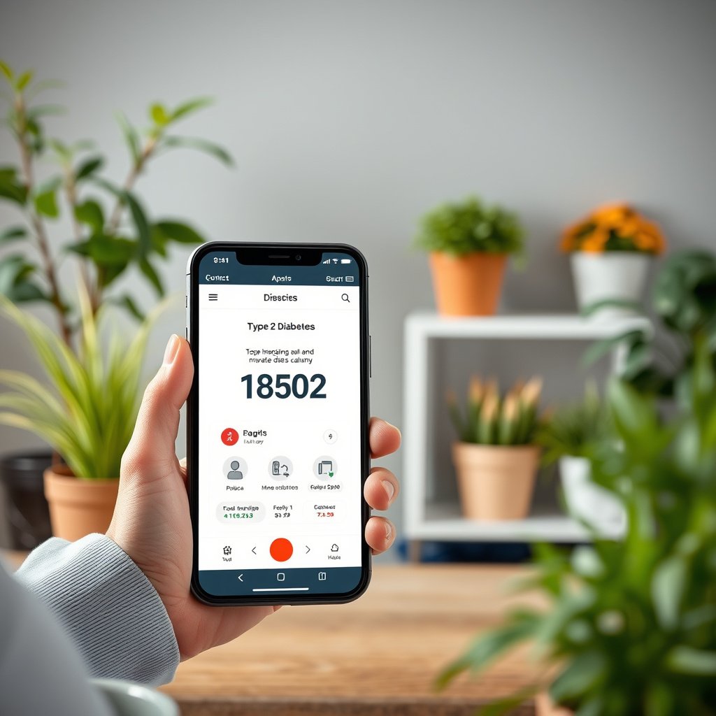 Illustration explaining what 'best' means for type 2 diabetes management apps.