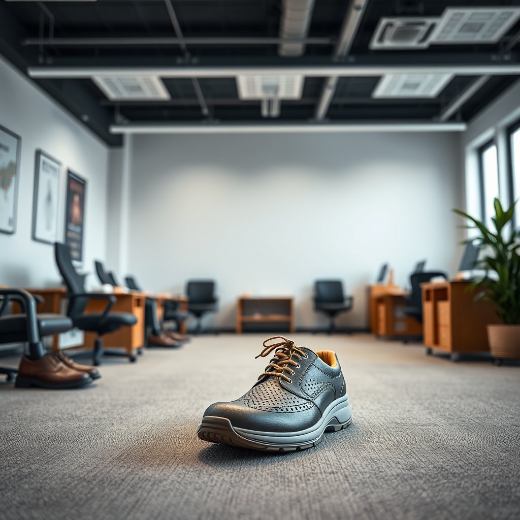 Illustration showing how diabetic neuropathy affects shoe requirements for comfort and safety.