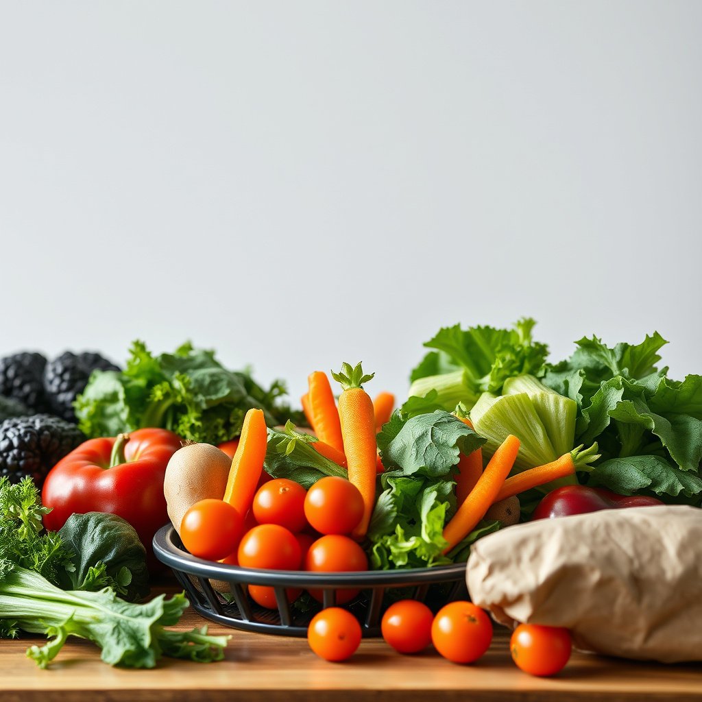 Illustration of vegetables that help manage diabetes and their low-carb benefits.