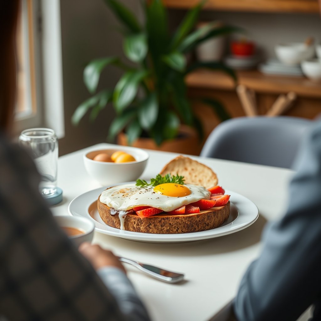 An infographic illustrating who should consider specific breakfasts for Type II Diabetes management.