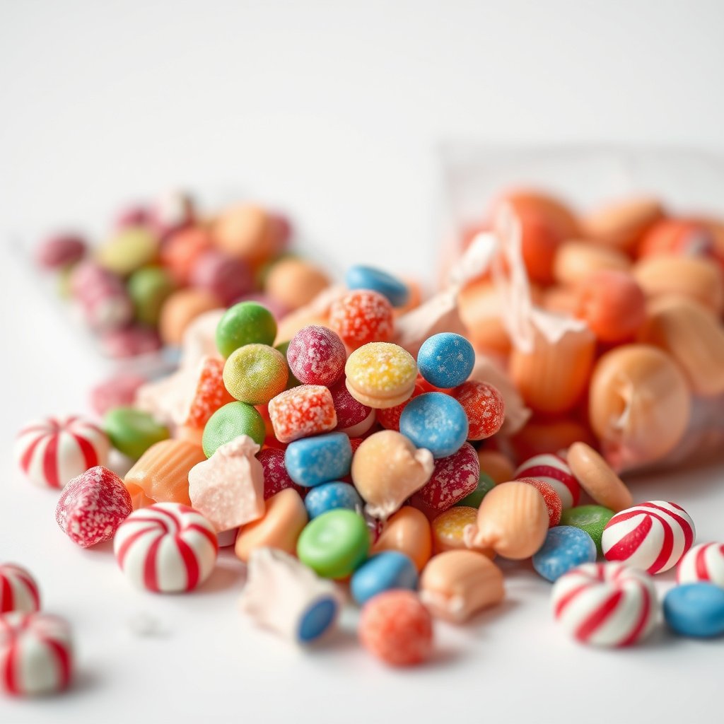 Infographic detailing who can benefit from low-sugar candies for diabetics.
