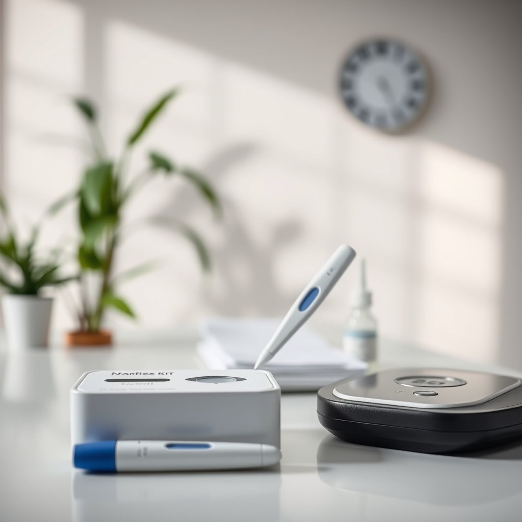 Infographic explaining who should use a home diabetes test kit and when it applies.